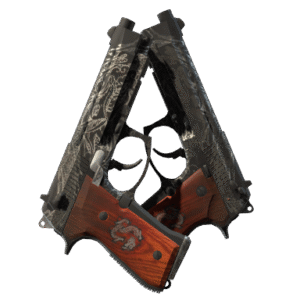 Dual Berettas | Dualing Dragons (Well-Worn)