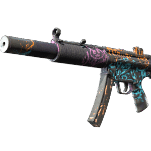 MP5-SD | Neon Squeezer (Battle-Scarred)