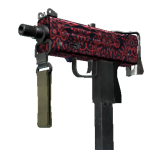 MAC-10 | Red Filigree (Factory New)